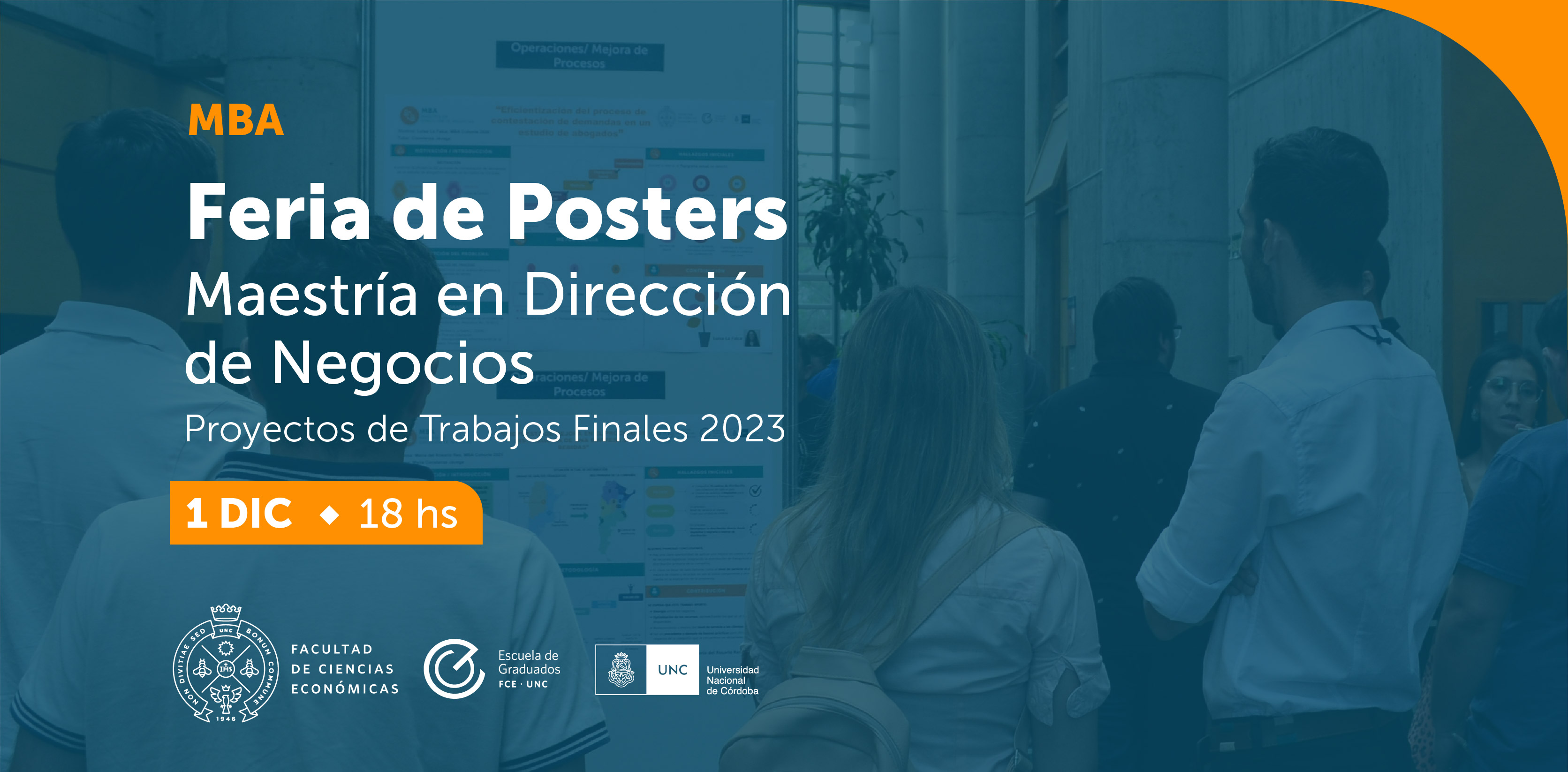 invitacion a feria de posters MBA FCE UNC